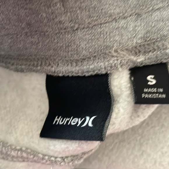 Men’s Hurley size S light grey jogger sweatpants - Picture 6 of 7